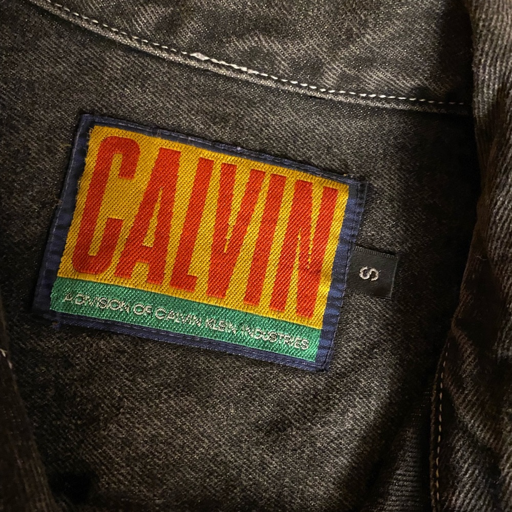Vintage Calvin Klein  black stone washed Jacket